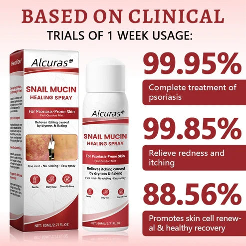 Alcuras® Snail Mucin Healing Spray – Relief for Sensitive & Flare-Up Skin