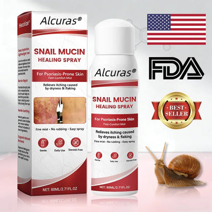 Alcuras® Snail Mucin Healing Spray – Relief for Sensitive & Flare-Up Skin