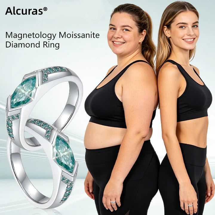Alcuras® Magnetology Moissanite Diamond Ring