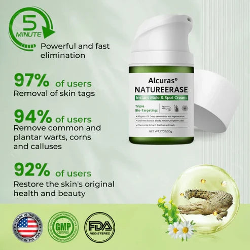 ✅ Official Store: Alcuras® NatureErase Instant Mole & Spot Cream