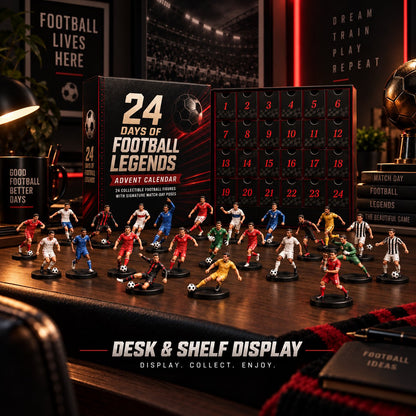 🎅50% Off Christmas Pre-Sale🔥24 Days of Football Legends Advent Calendar | 24 Collectible Player Figures