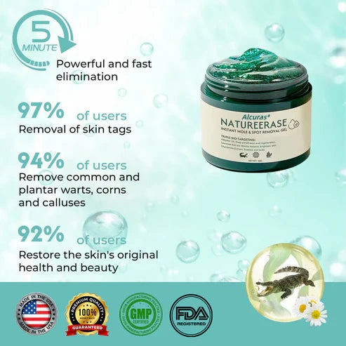 ✅ Official Store: Alcuras® NatureErase Instant Mole & Spot Removal Gel