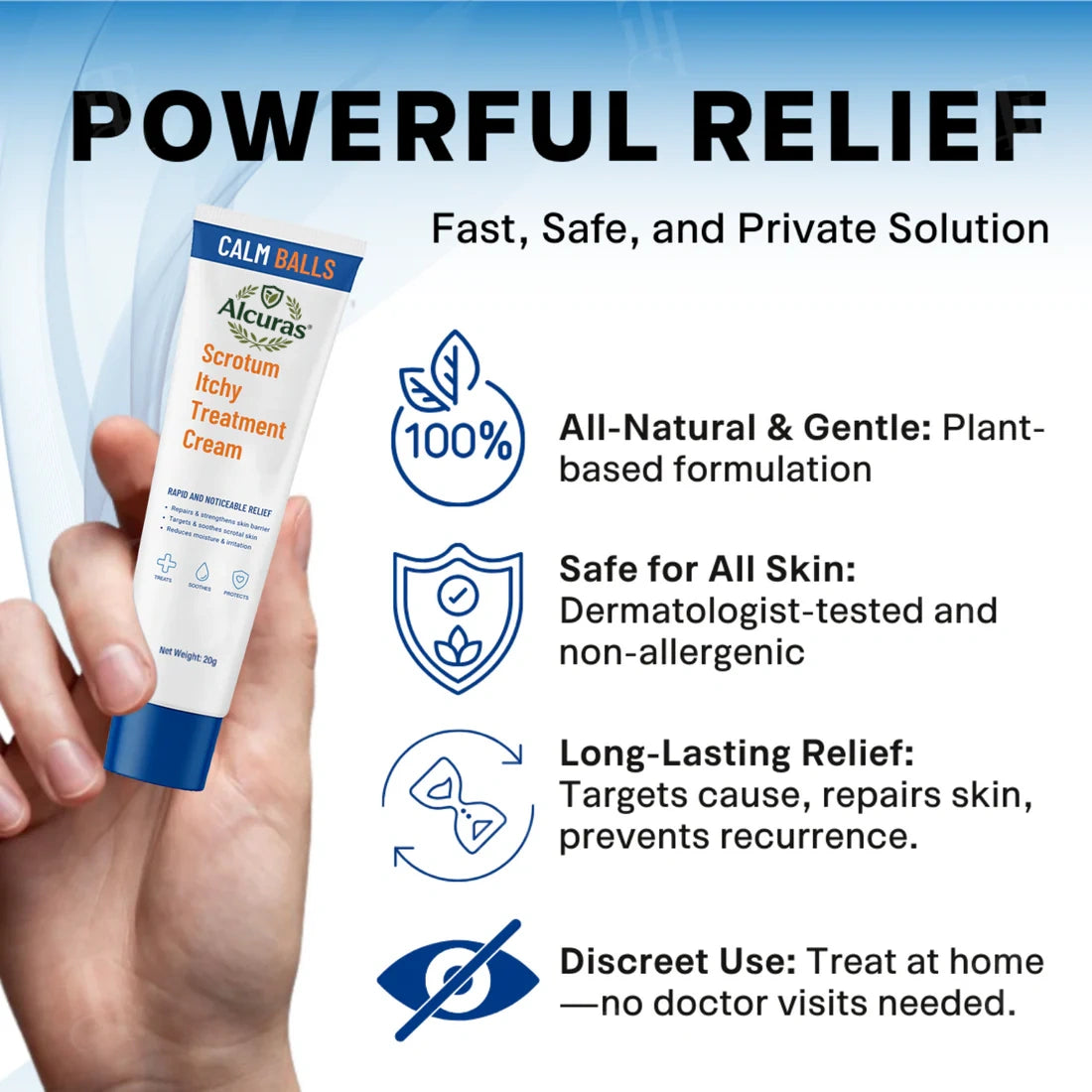 Alcuras® Scrotum Itchy Treatment Cream