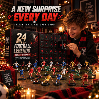 🎅50% Off Christmas Pre-Sale🔥24 Days of Football Legends Advent Calendar | 24 Collectible Player Figures