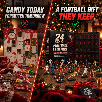 🎅50% Off Christmas Pre-Sale🔥24 Days of Football Legends Advent Calendar | 24 Collectible Player Figures